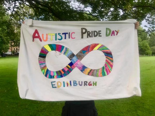 Autistic Pride Day Edinburgh flag